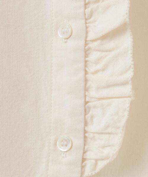 MELROSE claire(メルローズ クレール)の「【無地&ストライプアソートフリルシャツ】(シャツ/ブラウス・レディース・ブラウン/ネイビー/キナリ/ナチュラル・FREE)」の12枚目の写真