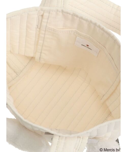 merry jenny（メリージェニー）の「もこもこナインチェミニトート（トートバッグ・レディース・アイボリー/ブラック・FREE）」の15枚目の写真