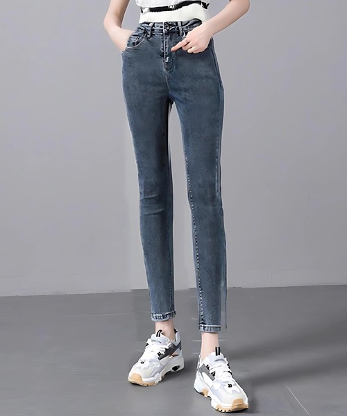 cammie(キャミー)の「ストレッチデニムパンツ(デニムパンツ・レディース・ライトブルー/インディゴブルー/ダークグレー・M/L)」の18枚目の写真