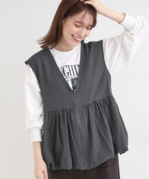 SHOO・LA・RUE | 美シルエットが大人かわいい 裾バルーンシルエットジレ(ベスト)