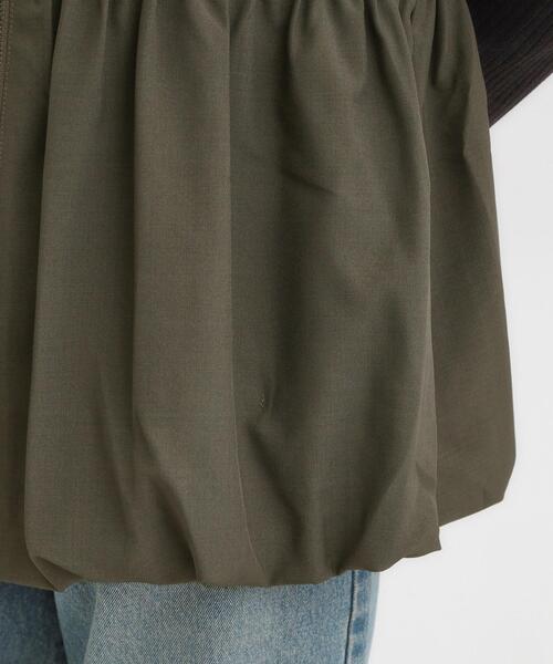 SHOO・LA・RUE（シューラルー）の「【S-LL】美シルエット 裾バルーンシルエットジレ（ベスト・レディース・ダークブラウン/チャコールグレー・01/02/03/04）」の10枚目の写真