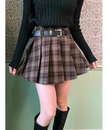 PHILLY | 《2点セット》ベルト付チェックプリーツスカート(スカート)