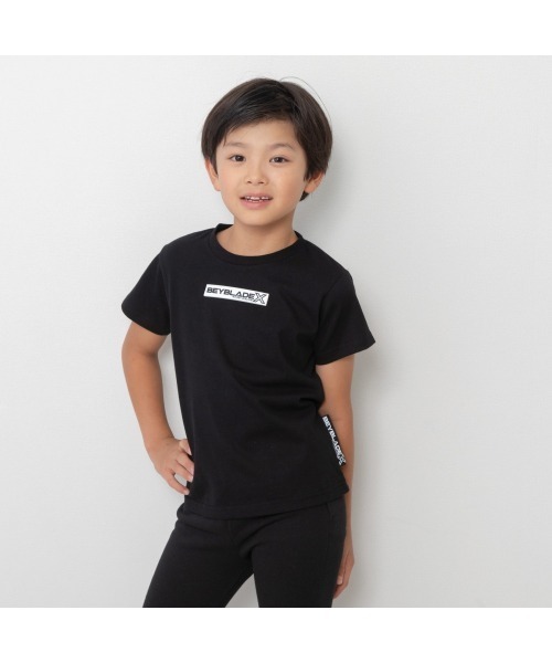 BAYBLADE X ベイブレードエックス 半袖Tシャツ ロゴワッペン ジュニア