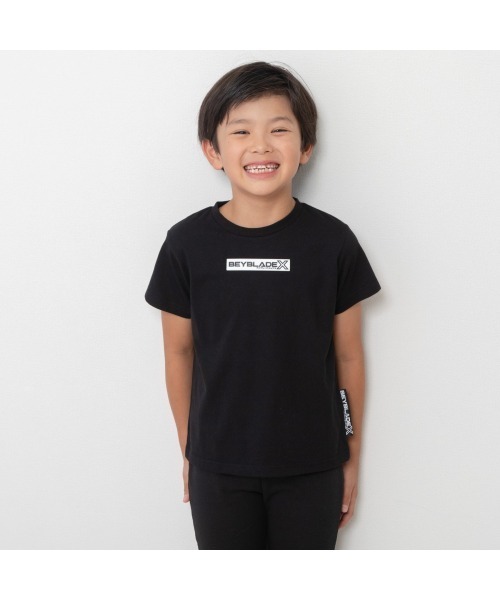 BAYBLADE X ベイブレードエックス 半袖Tシャツ ロゴワッペン ジュニア