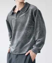 Adoon plain(Ah[v[)́y2025 AW z@Velour Skipper Long Sleeve Poro / xAXLbp[OX[u|(|Vc)