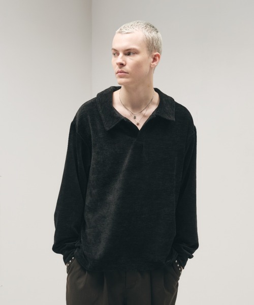 Velour Skipper Long Sleeve Poro / ベロアスキッパーロングスリーブ