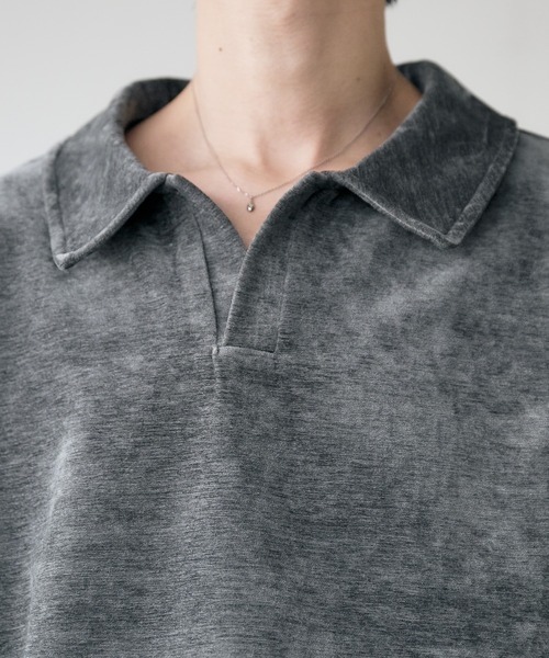 2025 AW 】 Velour Skipper Long Sleeve Poro / ベロアスキッパー