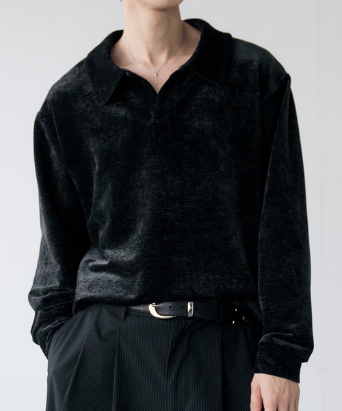 美品 BURBERRY BLUE LABEL スキッパー ベロア 長袖ポロシャツ 美品 BURBERRY BLUE LABEL スキッパー ベロア 長袖ポロシャツ - メルカリ