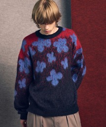 MAISON SPECIAL | 《UNISEX》Flower Gradation Mohair Shaggy Knit Pullover/フラワーグラデーションモヘアシャギーニットプルオーバー【MAISON SPECIAL/メゾンスペシャル】(ニット/セーター)