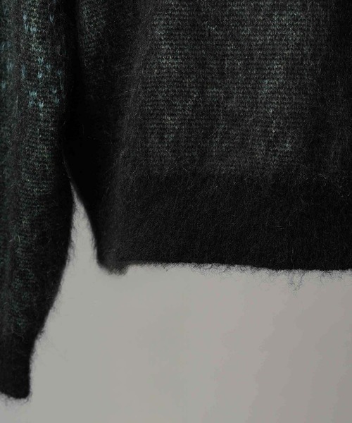 MAISON SPECIAL（メゾンスペシャル）の「《UNISEX》Flower Gradation Mohair Shaggy Knit Pullover/フラワーグラデーションモヘアシャギーニットプルオーバー【MAISON SPECIAL/メゾンスペシャル】（ニット/セーター・メンズ・グリーン/レッド・0/1/2）」の19枚目の写真