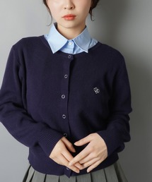 さりげなさがちょうどいい♪刺繍入りスナップボタンカーディガン