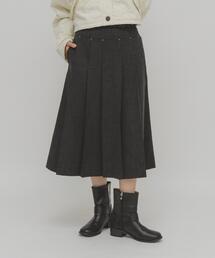 KBF | プリーツミディスカート(スカート)
