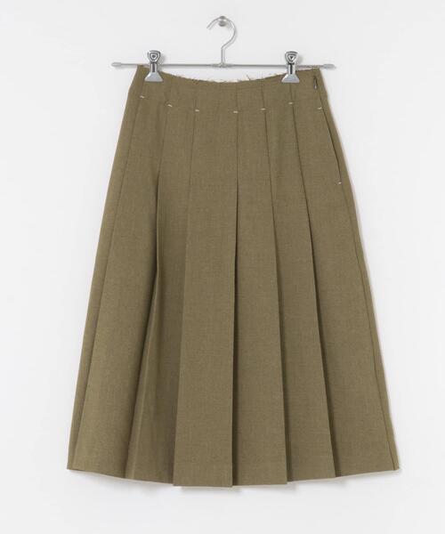 KBF（ケイビーエフ）の「プリーツミディスカート（スカート・レディース・チャコールグレー/ブラウン・ONE）」の8枚目の写真