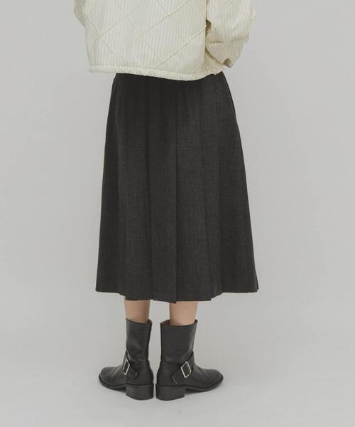 KBF（ケイビーエフ）の「プリーツミディスカート（スカート・レディース・チャコールグレー/ブラウン・ONE）」の17枚目の写真