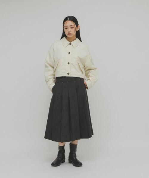KBF（ケイビーエフ）の「プリーツミディスカート（スカート・レディース・チャコールグレー/ブラウン・ONE）」の19枚目の写真