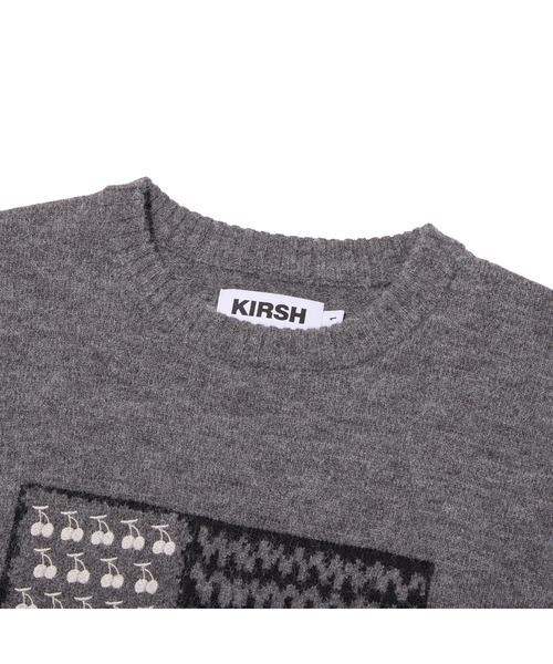 KIRSH（キルシー）の「KIRSH Loose-Fit American Flag Knit キルシー ルーズフィット アメリカン フラッグ ニット（ニット/セーター・レディース・ホワイト/ピンク/ダークグレー・1）」の12枚目の写真