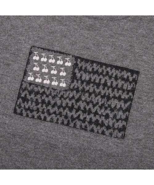KIRSH（キルシー）の「KIRSH Loose-Fit American Flag Knit キルシー ルーズフィット アメリカン フラッグ ニット（ニット/セーター・レディース・ホワイト/ピンク/ダークグレー・1）」の13枚目の写真