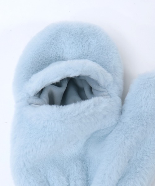 axes femme POETIQUE（アクシーズファムポエティック）の「リボン×パールファーミトン（手袋・レディース・サックスブルー/ピンク/キナリ・FREE）」の13枚目の写真