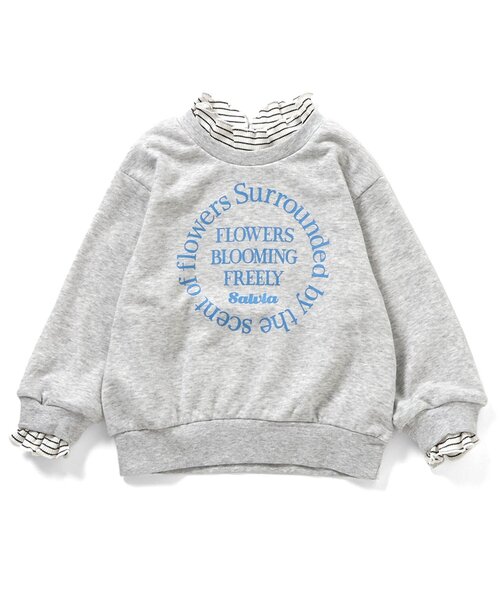 apres les cours(アプレレクール)の「【WEB限定/ジュニア対応】レイヤードロゴトレーナー(スウェット・キッズ・グレー/ピンク/ネイビー・80/90/100/120/130/140/110)」の17枚目の写真