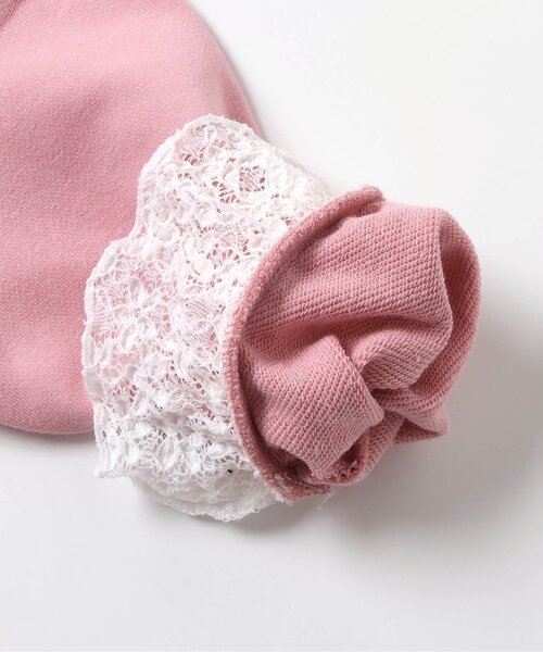 apres les cours(アプレレクール)の「【WEB限定/ジュニア対応】レイヤードロゴトレーナー(スウェット・キッズ・グレー/ピンク/ネイビー・80/90/100/120/130/140/110)」の18枚目の写真