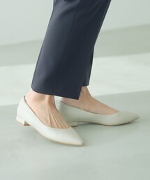 green label relaxing | ポインテッド メタルライン フラットパンプス 撥水(パンプス)