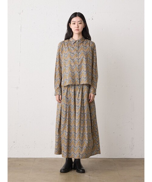 MidiUmi（ミディウミ）の「MidiUmi リバティプリントスカート（スカート・レディース・イエロー/ブルー・FREE）」の2枚目の写真