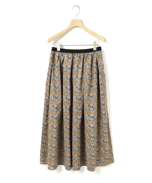 MidiUmi（ミディウミ）の「MidiUmi リバティプリントスカート（スカート・レディース・イエロー/ブルー・FREE）」の3枚目の写真