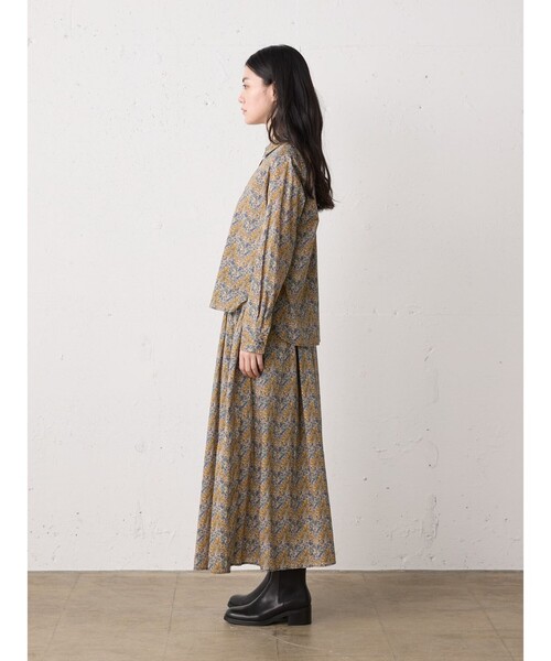 MidiUmi（ミディウミ）の「MidiUmi リバティプリントスカート（スカート・レディース・イエロー/ブルー・FREE）」の8枚目の写真