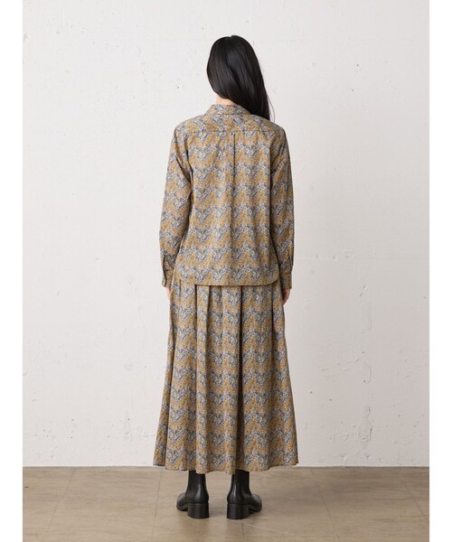 MidiUmi（ミディウミ）の「MidiUmi リバティプリントスカート（スカート・レディース・イエロー/ブルー・FREE）」の9枚目の写真