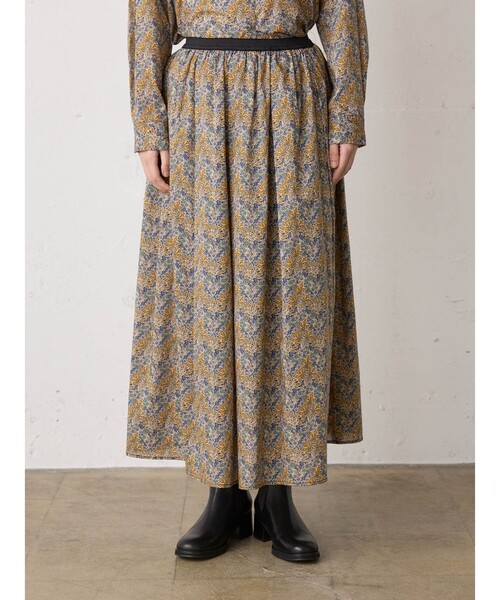 MidiUmi（ミディウミ）の「MidiUmi リバティプリントスカート（スカート・レディース・イエロー/ブルー・FREE）」の10枚目の写真