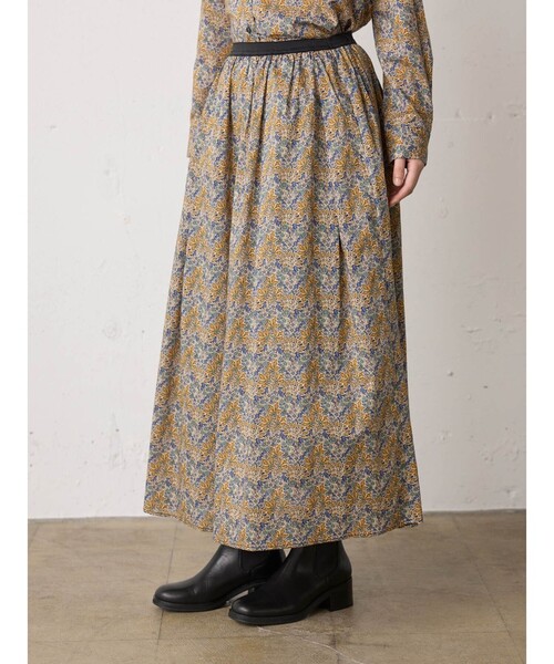 MidiUmi（ミディウミ）の「MidiUmi リバティプリントスカート（スカート・レディース・イエロー/ブルー・FREE）」の11枚目の写真