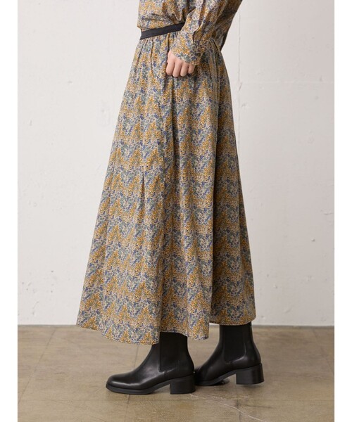 MidiUmi（ミディウミ）の「MidiUmi リバティプリントスカート（スカート・レディース・イエロー/ブルー・FREE）」の13枚目の写真