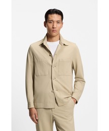 BOSS（ボス）の「リラックスフィット オーバーシャツ ストレッチシアサッカー（シャツ/ブラウス）」