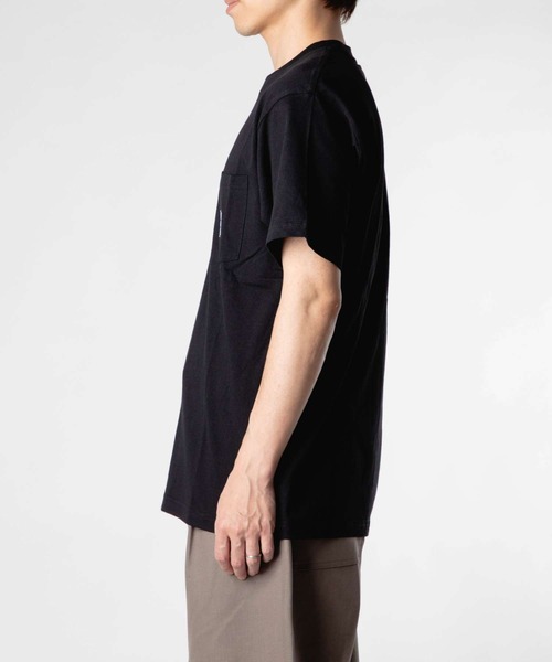 HUF（ハフ）の「HUF MEGABLAST S/S POCKET TEE ハフ 胸ポケット メガブラスト ロゴ刺繍 Tシャツ（Tシャツ/カットソー・メンズ・ブラック・SMALL/MEDIUM/LARGE/X-LARGE）」の11枚目の写真