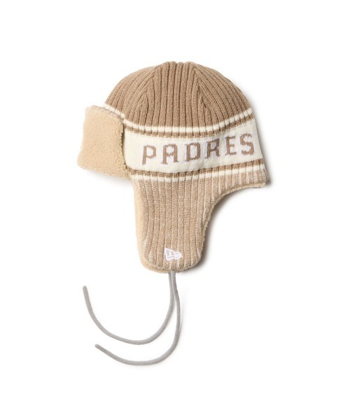 NEW ERA(ニューエラ)の「NEW ERA KNIT TRAPPER / ニューエラ(ハット・レディース・ブラック/インディゴブルー/ライトベージュ・FREE)」の2枚目の写真