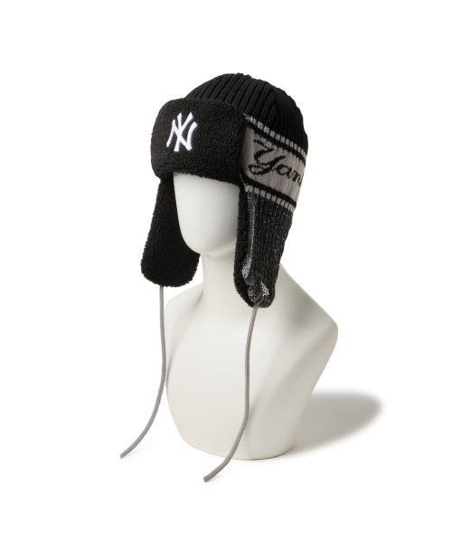 NEW ERA(ニューエラ)の「NEW ERA KNIT TRAPPER / ニューエラ(ハット・レディース・ブラック/インディゴブルー/ライトベージュ・FREE)」の9枚目の写真