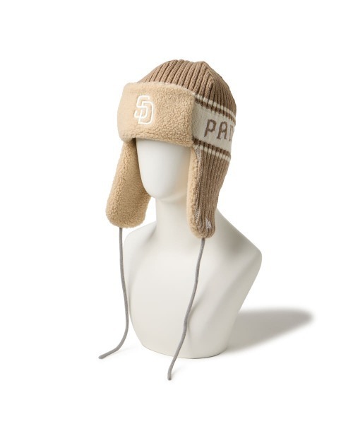 NEW ERA(ニューエラ)の「NEW ERA KNIT TRAPPER / ニューエラ(ハット・レディース・ブラック/インディゴブルー/ライトベージュ・FREE)」の20枚目の写真