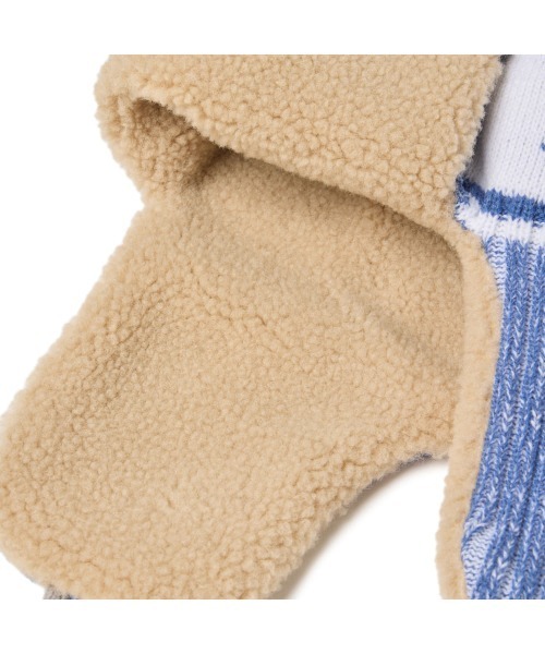 NEW ERA(ニューエラ)の「NEW ERA KNIT TRAPPER / ニューエラ(ハット・レディース・ブラック/インディゴブルー/ライトベージュ・FREE)」の6枚目の写真