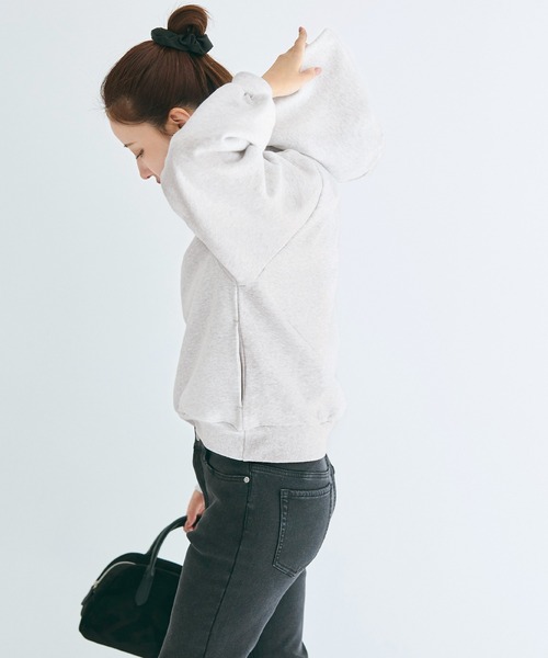 coca(coca)(コカ)の「裏起毛オーバーサイズフーディー(パーカー・レディース・ネイビー/ライトグレー・L/M/S)」の4枚目の写真