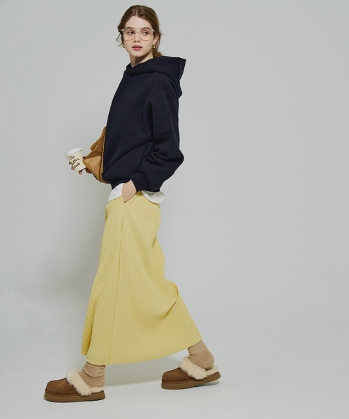 coca(coca)(コカ)の「裏起毛オーバーサイズフーディー(パーカー・レディース・ネイビー/ライトグレー・L/M/S)」の14枚目の写真