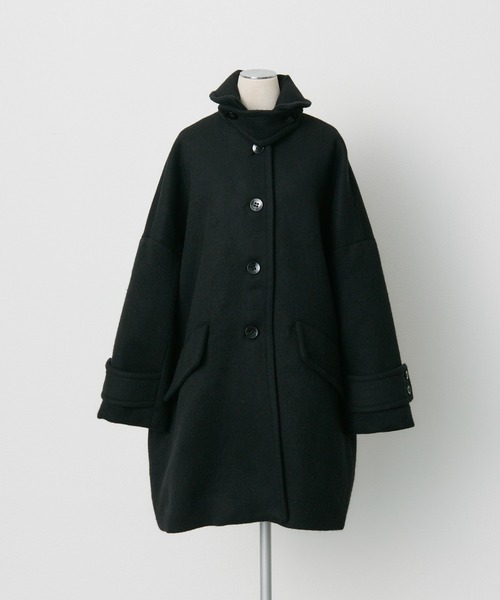 日本製】ビーバーウール ステンカラーコート（ステンカラーコート