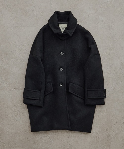 日本製】ビーバーウール ステンカラーコート（ステンカラーコート