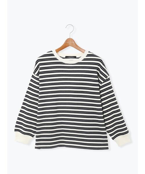 Lugnoncure（ルノンキュール）の「天竺マルチボーダー長袖カットソー（その他トップス・レディース・オフホワイト/ブラウン・F）」の14枚目の写真