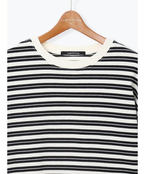 Lugnoncure（ルノンキュール）の「天竺マルチボーダー長袖カットソー（その他トップス・レディース・オフホワイト/ブラウン・F）」の18枚目の写真