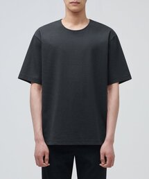 ポンテリラックスフィットクルーネックTシャツ[ダークグレー]