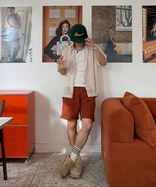 MUSINSA STANDARD（ムシンサスタンダード）の「ユーティリティショーツ [ブリックオレンジ]（その他パンツ・メンズ・その他・28/29/36/34/32/30/31/33/27）」の4枚目の写真
