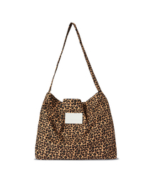 THE GREEN LAB(UO[{)Leopard Leopard Leopard Eco Bag [Camel](GRobO/TuobO)