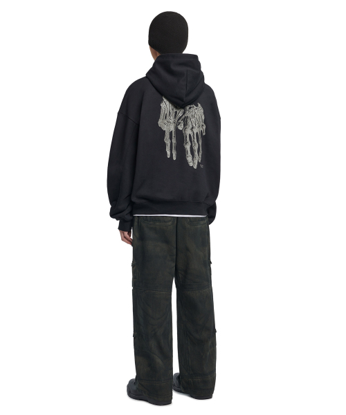 NOMANUAL（NOMANUAL）の「ROBOTIC HAND NM HOODIE - BLACK（パーカー・レディース・その他・X-LARGE/SMALL/MEDIUM/LARGE）」の4枚目の写真