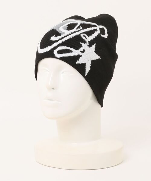 Port（ポート）の「【 IMARI / イマリ 】 スター ＆ ロゴ ジャカード ニット ビーニー #（ニットキャップ/ビーニー・レディース・ブラック/ブラック系その他・FREE）」の8枚目の写真
