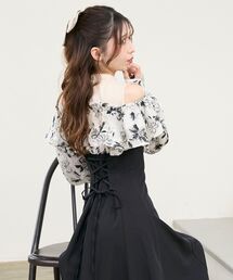 MAJESTIC LEGON | ウエストきゅっとフリルワンピース(ワンピース)